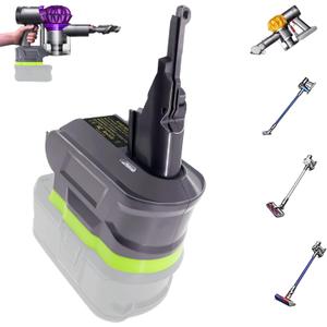 URUN 2-in-1 V7/8 Adapter for Ryobi 18V Lithium Battery Convert to for Dyson V7/8 Handheld Vacuum Cleaner Battery Compatible with V7/8 Animal V7/8 Absolute V7/8 Motorhead Pro V7/8