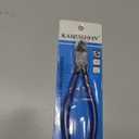 Wire Cutters, 6 inch, KAIHAOWIN Precision Flush Cutters Ultra Sharp Wire Cutters for Crafting Side Cutters Wire Snips Spring Loaded Dikes Wire Cutter for Jewelry Making, Blue with Black Handle