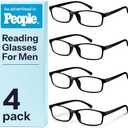 Gaoye 4.0 Multi Pack Reading Glasses - Blue Light Blocking Lenses, TR90 Frames, UV400 - Eyeglasses with Clear Vision, Pack Of 3