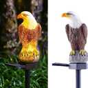 Eagle Figurine Garden Solar Stake Light Solar Eagle Lights Outdoor Decorative Bright Light Eagle Statue for Garden, Lawn, Patio, Yard Decoration.