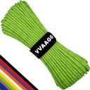 VVAAGG Reflective Paracord Rope 100FT, 7 Strand Nylon para Cord Lanyard Utility 550 Parachute Cord, 4mm Thin Tent Rope for Outdoor Camping Hiking (Flgreen)