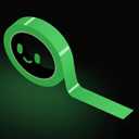 Glow in The Dark Tape 1Inch x 40FT - Glow Tape High-Adhesion Waterproof,Safety Tape, Photoluminescent for Stairs, Bikes, Outdoor Gear,Halloween DIY，Walls and Exit Sign