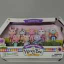Sunny Days Entertainment Honey Bee Acres Rainbow Ridge Pals  9 Miniature Flocked Dolls | Small Fantasy Collectible Figures | Pretend Play Toys for Kids