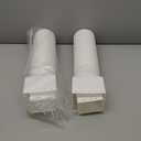 2 Pack Rain Gutter Downspout Extensions, Upgraded Flexible Drain Down Spout Extender for Rain Water Drainage, Each Extendable from 20" to 66", Combine to 10 ft with Connector(White)