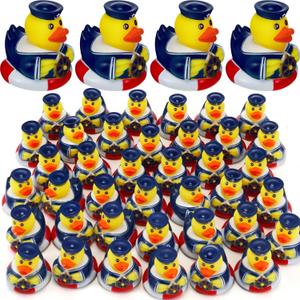 Jerify 48 Pcs Cruise Ships Rubber Ducks 2 Inch Nautical Sailing Rubber Cruise Ship Ducks Bulk for Party Gift Classroom Bath Carnival Pool