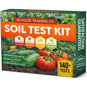 Soil Test Kit -140 Test- 2026 Version- Testing PH Ammonia Nitrogen Phosphorus and Potassium - Tester for Your Vegetable Garden Lawn and Soil (Green)