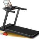 15% Incline Treadmill with Handle, 3-in-1 Portable Treadmills for Home and Office, Foldable Treadmills with 300 Lbs Weight Capacity, 3.0HP Quiet Walking Pad Treadmill, Three Screen