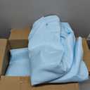 BRILLMAX 6 Pack Light Blue Round Tablecloths 120 Inch for 60 Tables - 150 GSM Polyester Fabric, Floor Length Drop, Water, Stain & Wrinkle Resistant Cloth Cover for Wedding Reception Banquet Dining