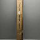 Matte White Double Curtain Rod 48 to 84 Inch - Decorative Window Rod With Round Finials, 1-Inch Front and 5/8 Inch Back