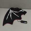 HSCTEK Light Up Skeleton Bat Wings (Large, Orange)