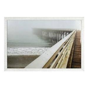 Crystal Art Gallery San Simeon Warf Framed Decor, 25 x 17 in 