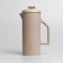 AIRES Ceramic French Press Coffee Maker  34 oz Heat-Retaining Stoneware  Elegant Neutral Color  Inspired by Buenos Aires Coffee Culture  Gift-Ready with Barista Brewing Guide (Taupe)