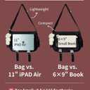 Ita Bag Japanese Messenger Bags Kawaii Crossbody Bag Anime Purse With Cute Pins Y2k For Women Men (Black)