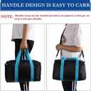 BLIRITEL 14 Inch Heavy Duty Wide Mouth Tool Bag for Men, High Capacity Tool Tote Bag for Electricians, Multipurpose Power Tool Bag Organizer for Mechanics Carpenters