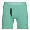 Lands' End Mens Underwear 4 Pack Mens Boxer Briefs for Men Breathable Double Brushed Polyester (Blue, M)