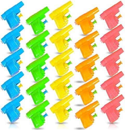 ArtCreativity Colorful Mini Water Guns (Pack of 19) Fun Assorted Neon Colors - Great Beach and Pool Toys for Kids, Squirt Guns Party Favors for Boys and Girls