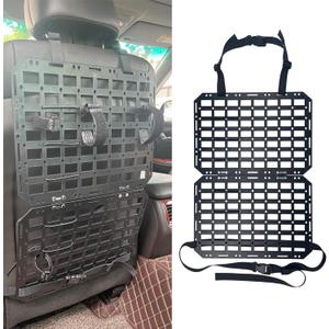 Rigid MOLLE Panel for Truck-Universal Truck Gun Rack Mount Rack Panel for Tactical Gear Accessories, Seat Back Organizer for Cars, SUVs, Pickups, and Trucks
