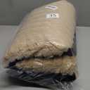 Dog Beds Large Sized Dog, Flat Pet Beds with Removable Washable Cover, Pet Mat Cute Pet Crate Bed Thick Shredded Chopped Crate Foam & Anti Slip Bottom for Indoor, 35"x23"x4" Beige