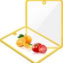 Cutting Board, Glass Cutting Boards for Kitchen, Chopping Board Set with Non-Slip Edges & Hanging Hole, Dishwasher- Safe Clear Cutting Board for Countertop, Meal Prep & Serving