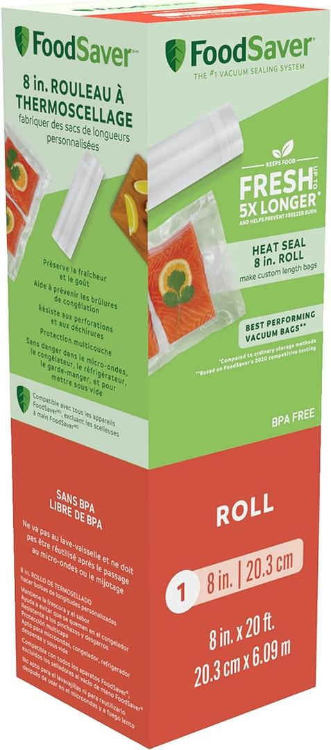 FoodSaver 8" x 20' Heat-Seal Roll