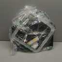 Modern Led Pendant Light Square Led Chandelier 1 Ring Acrylic Pendant Lighting Fixture for Bedroom Living Room Dining Room Kitchen Island 25W 6000K Not-dimmable 15.7L*15.7" W (Black)