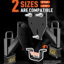 Stake Pocket Spare Tire Mount, Trailer Spare Tire Mount Fit fits 99% of Spare TiresSpare Tire Mount for Utility Trailer Capacity 160 Lbs, Fits 2 Size Stake Pocket