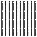 Outside 9 in Foam for Metal Roofs Classic Rib Profile Foam Closure Strips Fit for R Panels 3 Feet Long (10 Pcs)