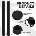 DECOHS 48 Inch Boat Trailer Guide Pole Cover- Neoprene Boat Trailer Guide Protective Cover- Heavy Duty Marine Trailer Guide Poles Cover for Jet Ski Boat Sailboat Trailer (Set of Two)