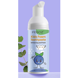 Foam Toothpaste Kids, Kids Mouthwash with Fruit Flavor - Toddler Toothpaste Age for Children, 360ºCare Natural Anti-Cavity Formulas with Fluoride for U-Shape Toothbrushes