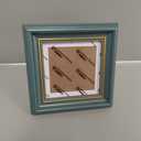 Picture Frame 5x5 Blue Square Photo Frame Desktop Display Mount on the wall. Front opening 4.8x4.8. Plastic Panel (not Glass), Plastic Packaging (not Carton).Tips, Peel Off The Panel's Film.