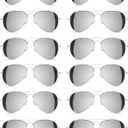 NEON NATION Bulk Sold Classic Aviator Sunglasses Silver Gold Black w/Silver Mirror Lens (12 pack)