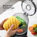 3-in-1 Juicer Machines, Cold Press Juicer 7 Large Chute & 120oz for Whole Vegetables & Fruits, High Juice Yield | Nut Milk | Natural Sorbet, Sliver