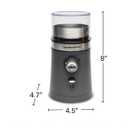 Hamilton Beach Electric Coffee Grinder for Beans, Spices and More, with Multiple Grind Settings for up to 14 Cups, Removable Stainless Steel Chamber, Grey (80396C), 10 oz