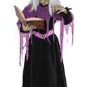 COLLECTIVE HOME - 6-Ft. Witch, Halloween Decorations, Halloween Outdoor Animatronics, Motion-Activated Life Size Talking Scare Prop, Haunted House Yard Garden Lawn