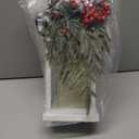 Metal Christmas Vintage Candle Lanterns with Remote Control and Led Light, Plaid Ribbon Decorative Hanging Lantern for Indoor Outdoor Porch Decorations Party Gift, White, WOKEISE (Deluxe Edition With Remote-3)