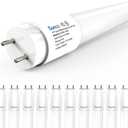 Sunco 10 Pack T8 LED Bulbs 4 Foot, Tube Light Bulbs Ballast Bypass, 48 Inch Fluorescent Replacement, 2200 LM, 18W, 5000K Daylight, Single Ended Power, Type B, Frosted Lens UL