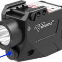 VOTATU H2L Series Laser Light Combo, Magnetic Rechargeable 1000 Lumens Strobe Weapon Light with Blue Green Beam Laser Sight for Pistol Handgun