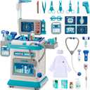 AuroTops Doctor Kit for Toddlers 3-5, 26 Pcs Doctor Play Set for Kids Ages 3-8,Role Play Toy Medical Cart Doctor Toys Educational Toys for Boys & Girls Birthday Gifts