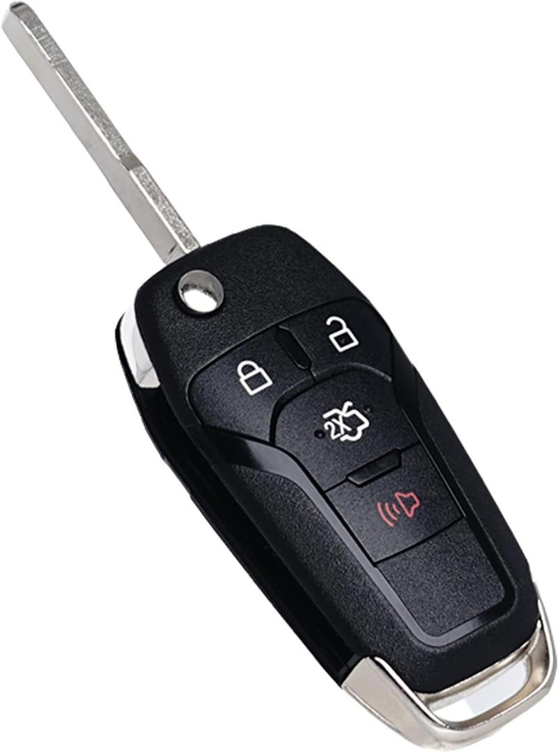 Flip Key Fob Replacement Fits for Ford Fusion 2013 2014 2015 2016 Keyless Entry Remote Control N5F-A08TAA 164-R7986 5924003 315Mhz 4 Button BTN