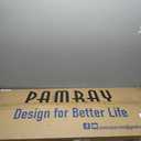 Pamray L Shaped Computer Desk with Reversible Side Storage Shelves, 49 Inch Gaming Desk with Power Outlets and Led Lights, PC Table for Home Office and Bedroom Pink