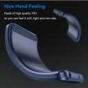 Case for Samsung Galaxy M55 Case, Carbon Fiber Shockproof Slim Silicone Rugged Soft TPU Back Phone Cover for Samsung Galaxy M55 Blue