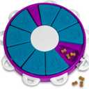 Outward Hound by Nina Ottosson Dog Twister Treat Puzzle Enrichment Toy, Level 3 Advanced, Purple