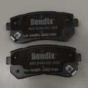 Bendix Premium SBC1109 Ceramic Rear Brake Pads for Ford Explorer 2010-2006, Explorer Sport Trac 2010-2007, Jeep Wrangler 2006-2004, Mercury Mountaineer 2010-2006