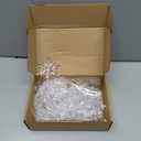 Geosar 54 Pieces 7 Types Acrylic Snowflake Decorations Snowflake Crystal Ornaments for Christmas Tree Party Hanging (Clear)