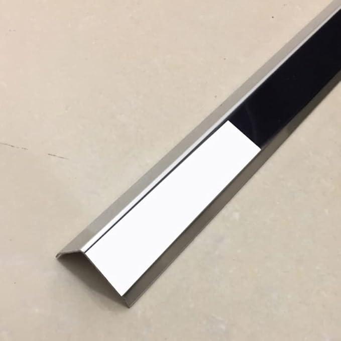 Stainless Steel Corner Protector for Walls/Desk/Showerm, Peel and Stick Corner Bumper Guards - Large Corner Trim,  44  Inches Long (Color : Color 2, Size :  44"