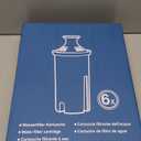 6 Pack Water Filters Compatible with Brita Pitchers, BPA-Free, US Standard, Fits Water Pitchers and Dispensers, Reduces Copper, Cadmium and Mercury Impurities, 50 Gallons
