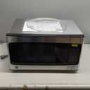 GE Countertop Microwave Oven, Compact 1.1 Cubic Ft., 950-watt Capacity, 6 Auto Cooking Settings, Child-Lock Technology, Kitchen Essentials for The Countertop, Dorm Room or Apartment, Stainless Steel