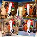 CAMULAND Christmas Inflatables, 6FT/7FT Inflatable Christmas Decorations Snowman Santa Claus with Built-in LED Lights, Outdoor Christmas Decorations Blow-up Decor for Yard, Garden Party (8FT Santa)