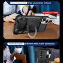 Compatible with Motorola Moto G Play 2024 Case,with Slide Camera Lens Cover Compatible with Motorola Moto G Play 2024 4G Case Black