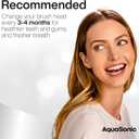 AquaSonic Genuine Proflex Replacement Brush Heads | ADA Accepted | for Whiter Teeth & Gum Care | Compatible with Many AquaSonic Toothbrush Handles (3 Pack Black)
